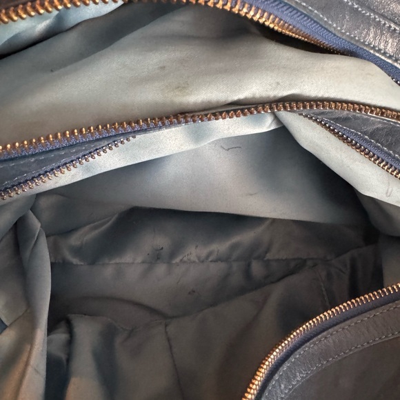 Rare Coach Kira Limited Edition Quilted Leather Satchel Sapphire Blue - Picture 5 of 11